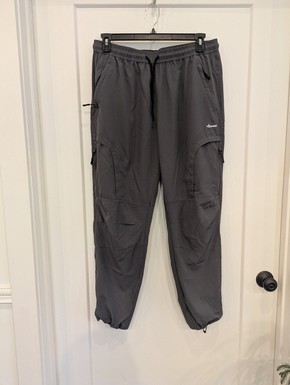 Seamaid Women XL Gray Hiking Pants Quick Dry Water Resist Cargo Travel Sports